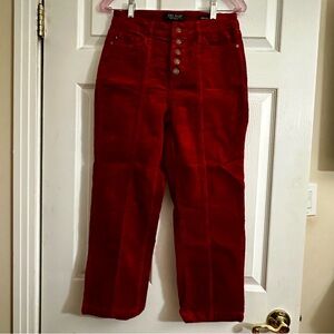 Judy Blue Vibrant Burnt Orange Corduroy Pants